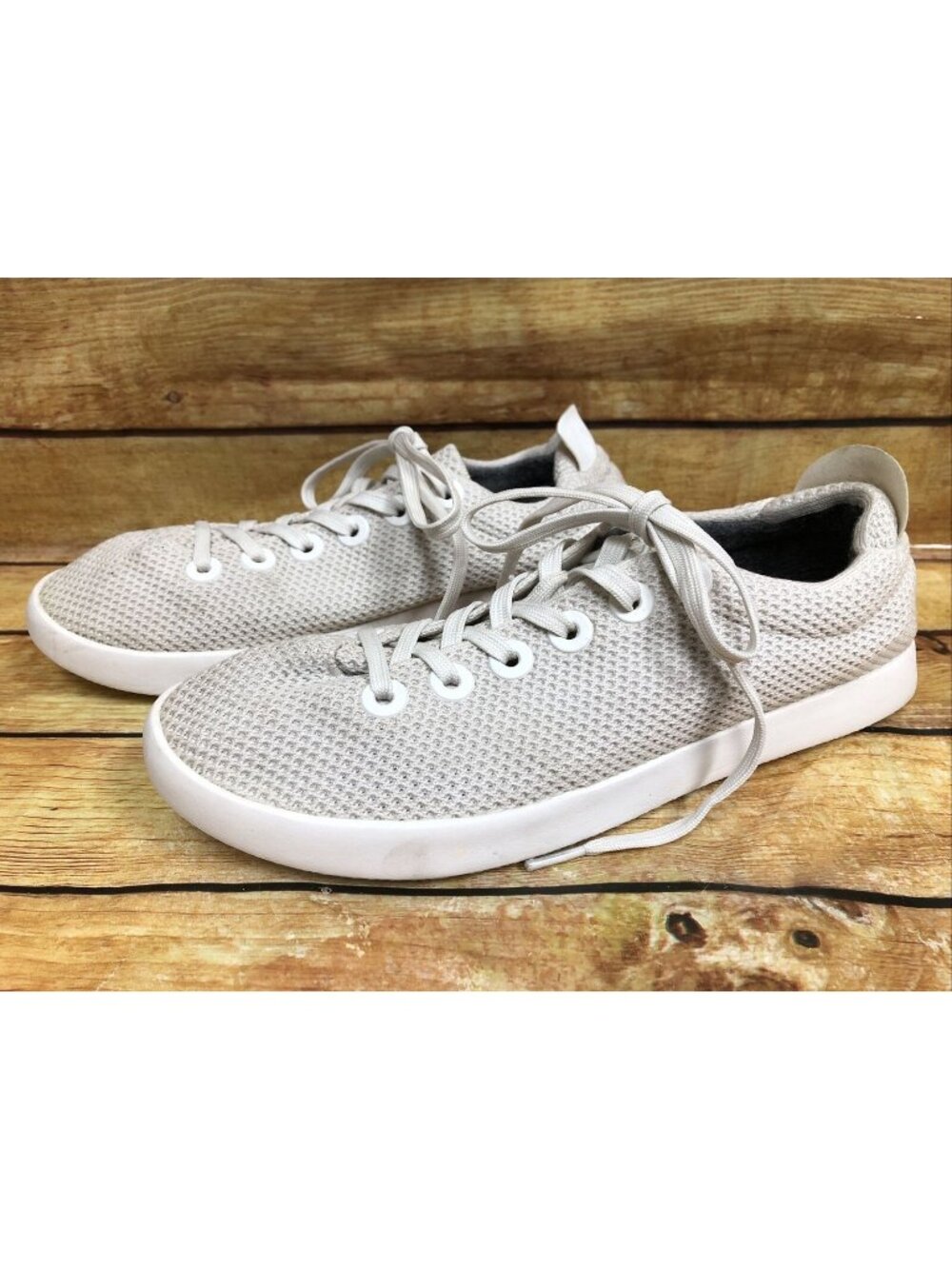 ALLBIRDS Womens 11 Tree Piper Beige Lace Up Running Shoes Sneakers